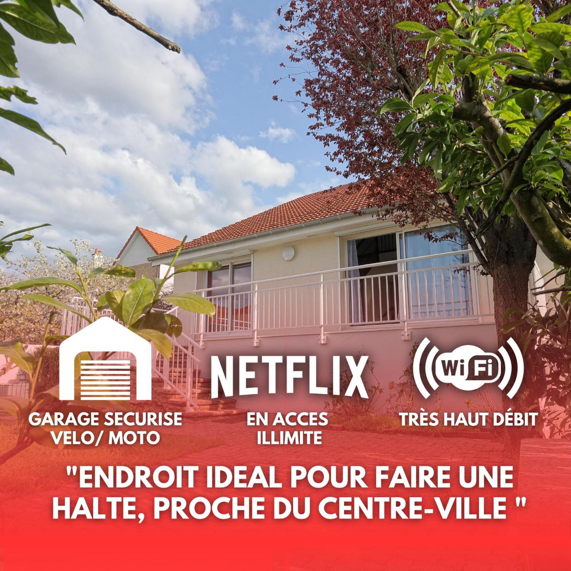 Proche Centre, Gare, Parc, Parking By Maison Bonhage Chaumont  Εξωτερικό φωτογραφία